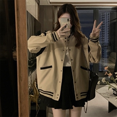 宽松棒球服短外套女2025年春秋新款高级感开衫夹克上衣C719-88，男装夹克，星座911-2(原星座613-2）
