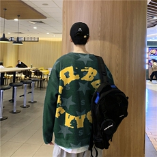 毛衣男韩版潮流宽松圆领毛衣字母有改MY5014P43，男装针织衫/毛衣，星座1116-2
