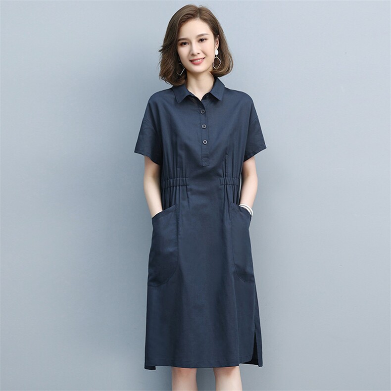 大码女装连衣裙2024新款夏季胖mm显瘦遮肉遮肚V领妈妈减龄裙子,女装连衣裙,丽影随形