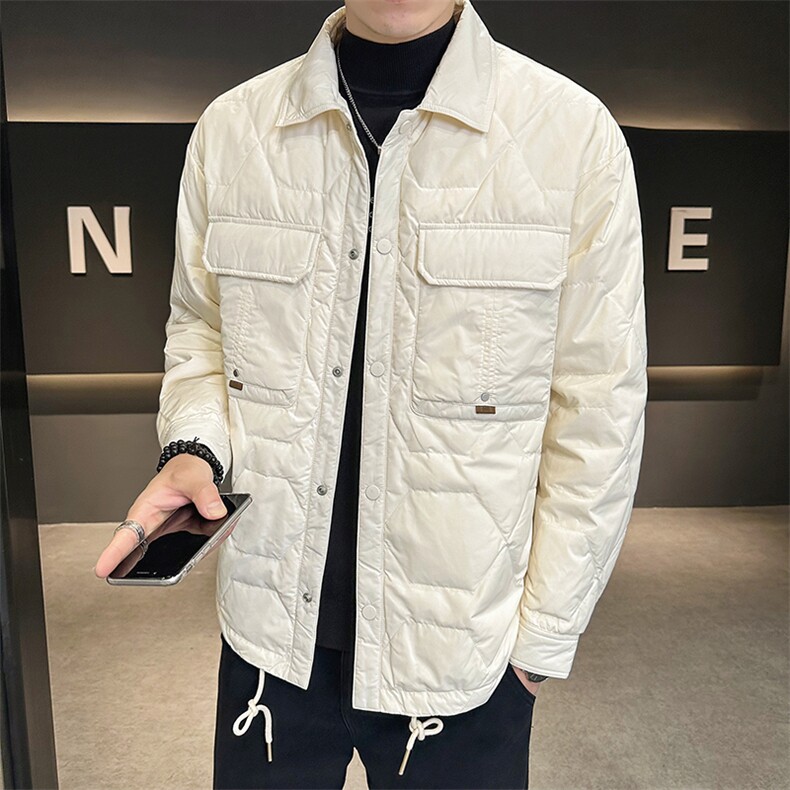 AK97907钱塘2020-3时尚休闲冬季厚款百搭简约中年男士羽绒服P150,男装羽绒服,钱塘207-3