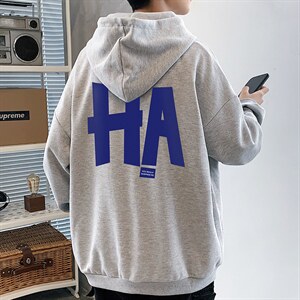 KS21258-P38 连帽开衫卫衣男运动外套大码班服图片