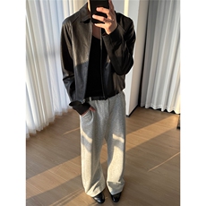 老钱风cleanfit微喇叭裤显高显瘦休闲卫裤CK821/特P45，男装休闲裤，电商B350
