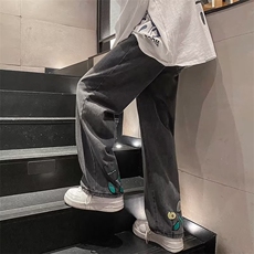 牛仔裤男春季潮大码休闲裤子高街XK8011P43，男装牛仔裤，星座1116-2