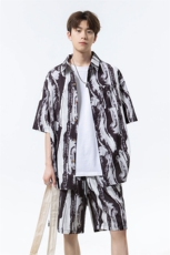 沙滩短袖花衬衫套装DC2232上衣特P24控48/DK8611裤子特P20控39，男装衬衫，电商A007