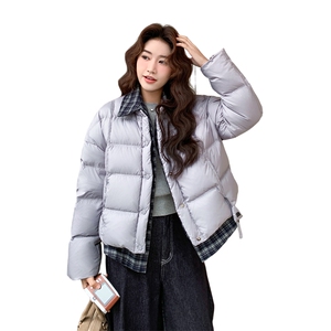 现货主推格子拼接假两件羽绒服1825款P265-K355图片
