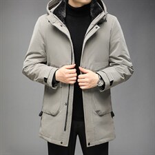 冬季脱卸帽羽绒服中年男士冬装拆卸内胆爸爸装上衣GSNA21586-P305,男装羽绒服,电商B212（原钱塘6029）