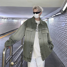 Wt8898-P62美式复古宽松型水洗牛仔外套，男装夹克，星座1501-1