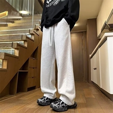 【002】卫裤加绒加厚宽松直筒裤休闲拖地长裤运动裤A079-S50-P36，男装休闲裤，电商A079