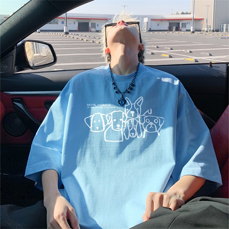 已注册版权抖音直播短袖T260克TB5340批28纯棉220克T5340P22控38，男装T恤，电商C408(原B339-1)