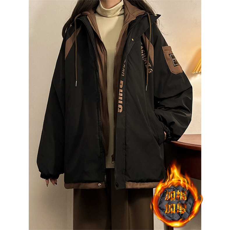 冬季宽松/连帽休闲外套潮加厚棉衣XZ102B-1M2568-P125,男装棉衣,星座102B-1