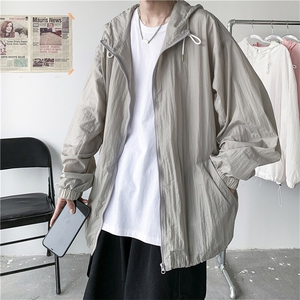 F3043/P40夏季青春防晒衣连帽纯色薄款外套夹克男装防晒服防晒衫图片