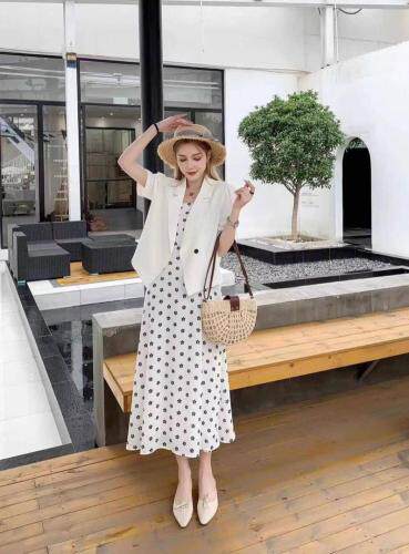 两件套时尚大方优雅连衣裙，女装连衣裙，青羽鹤