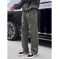 美式复古男潮牌宽松多口袋工装裤高街痞帅直筒休闲裤MKD807P52，男装工装外套，星座1013-5