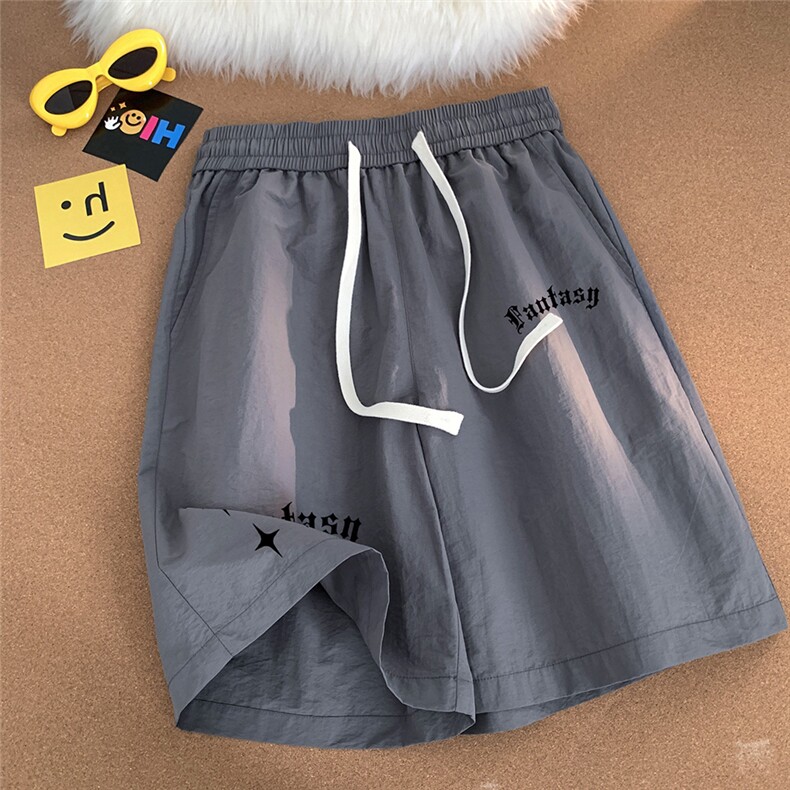 地毯新款夏季美式时尚百搭宽松字母印花短裤五分裤A6254P25控38，男装牛仔裤，电商A268A