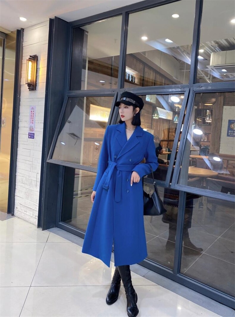 【现货】2021秋季长外套精纺TR面料系列款88012，其它，蓝典