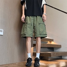 短裤男夏季新款港风宽松冰丝凉感五分裤DK3068-特P28，男装休闲裤，星座214-3