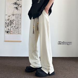 XZ616 春夏季新款新中式盘扣设计款休闲裤 TY2445 特P30控58图片