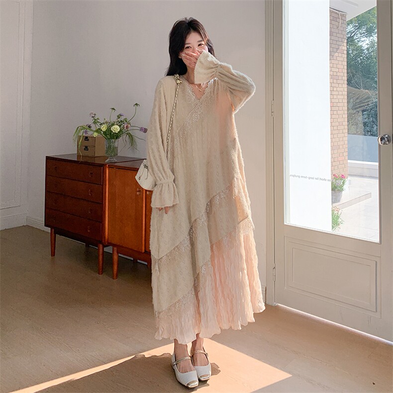 有货新款秋冬法式鱼尾连衣裙AD7706-P155K238,女装连衣裙,2B187