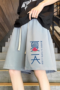 冰丝短裤男士大码宽松休闲五分裤男运动中裤 MK37192-P15图片