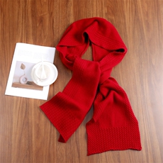 时尚百搭针织围巾纯色保暖护颈披肩优雅女性必备单品，围巾，九月九羊绒