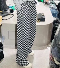 欧货格子阔腿裤，其它，浪漫E点