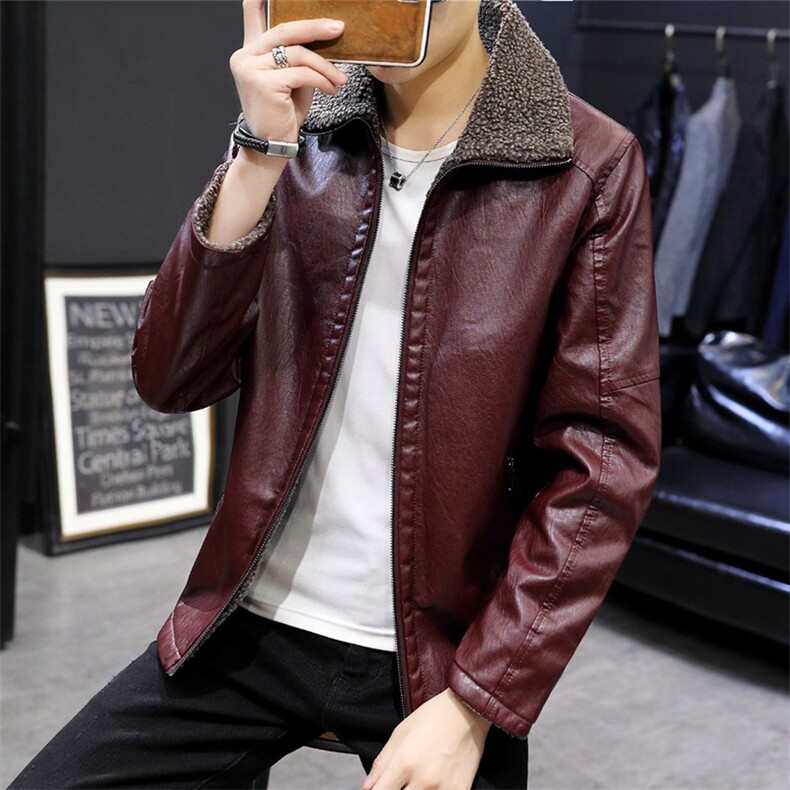 款PY06冬季新款韩版男士加厚PU皮棉衣2020男款棉服外套，男装皮衣，电商D310（原电商305）