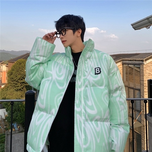港风星空情侣装男装棉衣宽松棉服冬装加厚外套MY265-P110控148图片