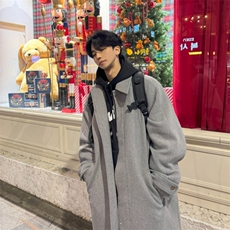 816B-DY1021-P125冬季毛呢大衣男韩版过膝呢子外套休闲风衣，男装毛呢大衣，星座816B