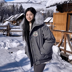 美式潮牌连帽毛领派克棉服男女冬季加厚保暖覆古短款工装棉衣外套，男装棉衣，电商A426-1(原A430-1)