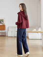 长期有货休闲运动套装女2026春装新款韩版时尚开衫连帽卫衣两件套，女装套装/套裙，璐依舞