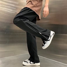 直筒长裤夏季潮中高腰时尚潮牌休闲裤青春流行休闲裤R3051P38，男装牛仔裤，星座1116-2