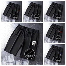 wish跨境大码新款夏季男士冰丝短裤网眼1210-2-DK合集-P10，男装牛仔裤，星座1816-2（原1210–2）