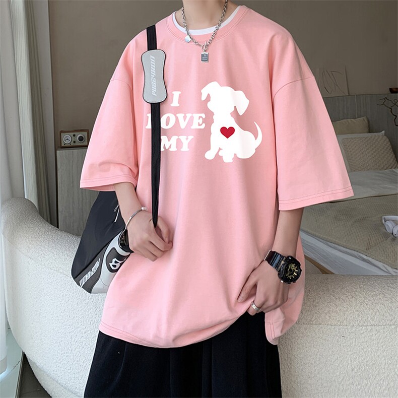 230g重磅纯棉短袖t恤男大码半袖半截袖DX17448-P20,男装T恤,电商A040