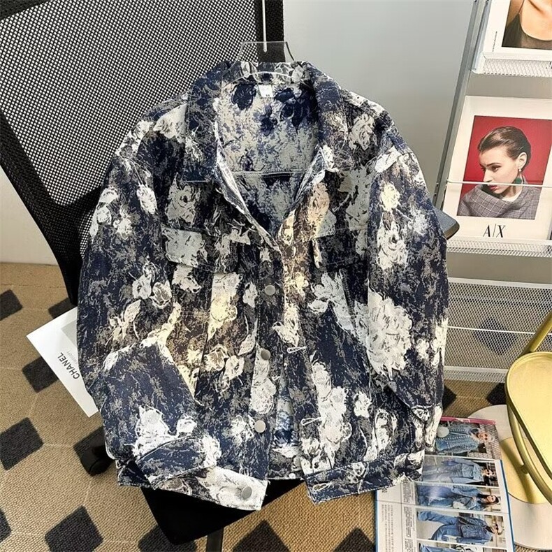 JK098抖音黑标原版牛仔高质量蓝色M-2XL,男装工装外套,星座218-1（原230）