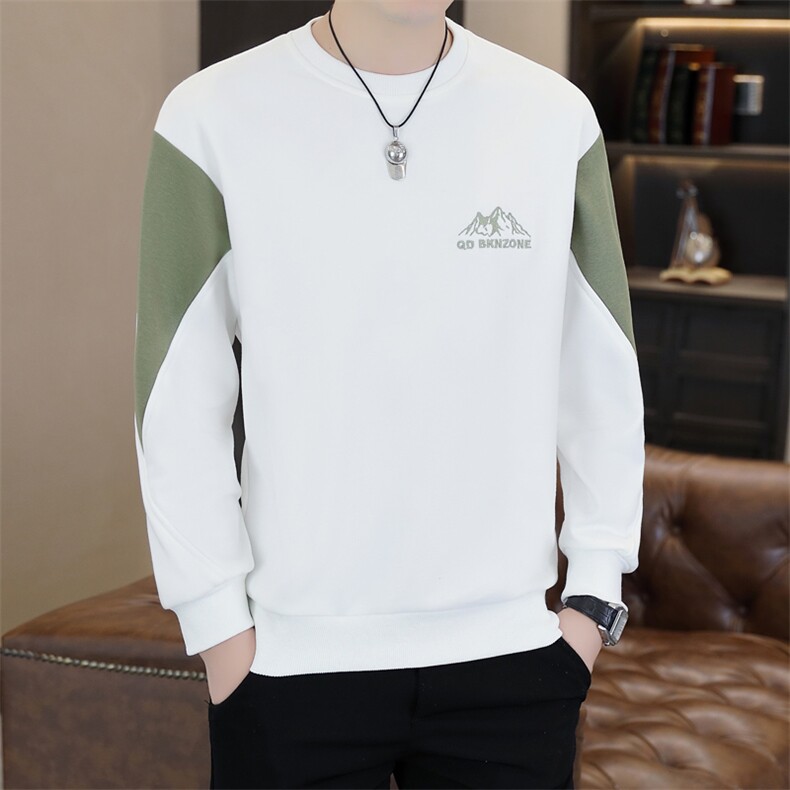 秋冬新款男士休闲时尚圆领60棉套头卫衣打底衫L801-P47-加绒P52,男装T恤,星座310B-3