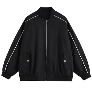 光板得物唯品二开 春装包边棒球服夹克外套 F605 TP58图片