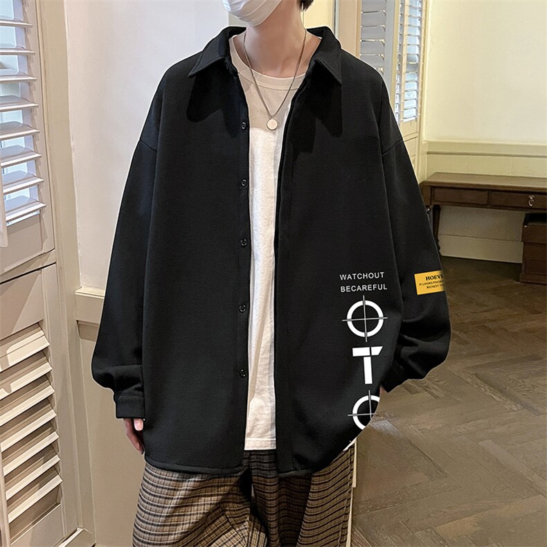 控58加厚加绒衬衫男大码长袖衬衣男外套HC79114-P38加绒款-P48,男装衬衫,电商A040