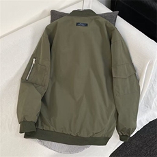 春秋棒球服vibe情侣飞行员外套男款潮牌宽松设计感夹克W6456-P57，男装夹克，星座412-3