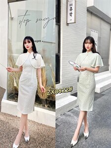 【现货】小披肩旗袍图片