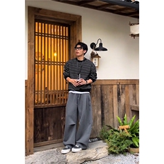 秋季美式慵懒风解构卫裤男女百搭宽松休闲运动弯刀裤K06083P55，男装休闲裤，星座1004（原星座815-3）