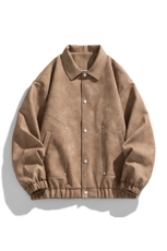 脏脏皮衣外套男装秋季工装夹克潮牌机车服复古PU皮上衣JK8806P70，男装皮衣，星座311B-1