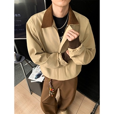 得物二开简约经典高级休闲百搭潮夹克外套男2025秋季JK1299-P90，男装夹克，星座1103-3