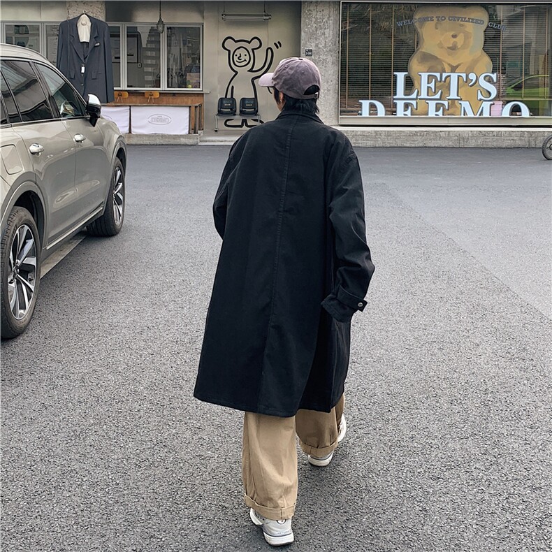 FY640-P75限价108M-5XL现货风衣长款大码宽松过膝大衣，男装风衣，星座116