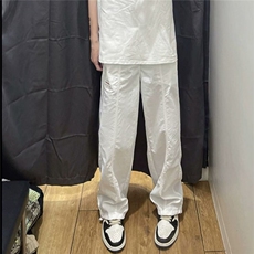 现货白色速干工装裤男女夏季薄款降落伞兵裤子阔腿裤WLK244-P45，男装工装外套，星座1008