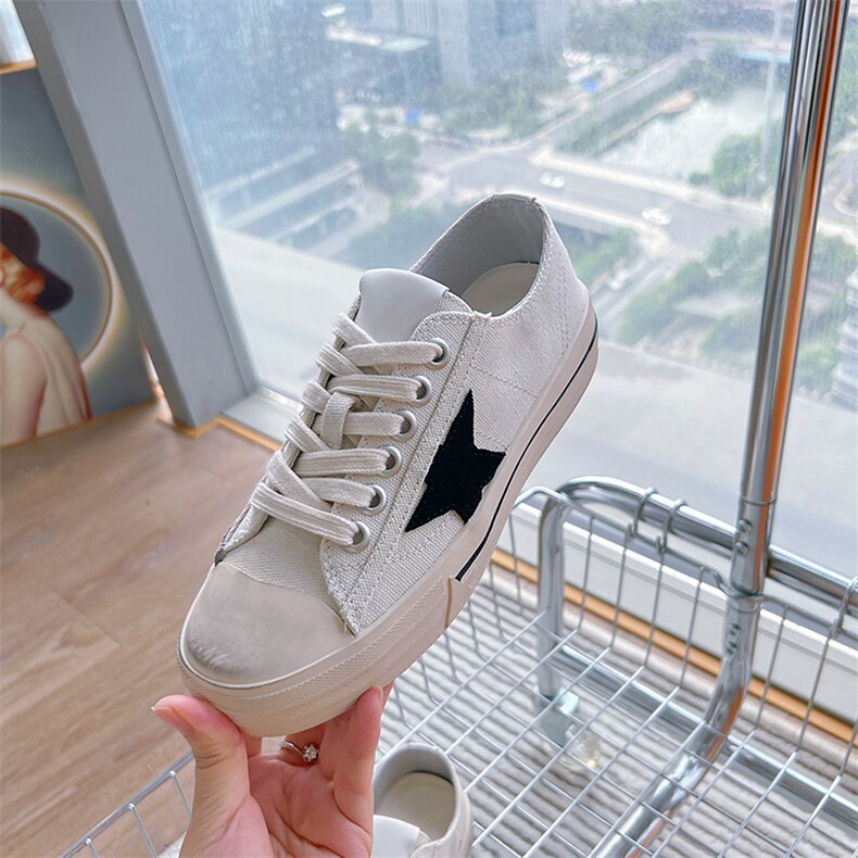 真皮小白鞋女2024夏季新款平底帆布脏脏鞋百搭休闲板鞋女百搭女鞋，女鞋帆布鞋，电商A223