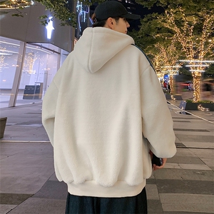 冬装加绒加厚字母棉衣毛巾绣羊羔绒连帽外套男女919-P110控价158