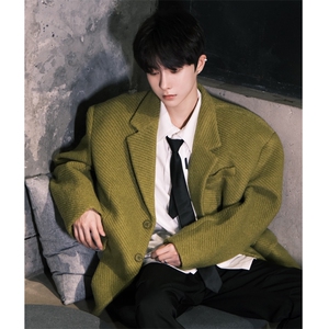 （自家）洋气宽松慵懒小香风西装外套休闲西服1341-P100图片