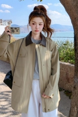 2C291时尚百搭夹克风衣K111-P175-K299，女装短外套，2C291