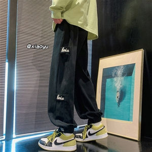 XZ616 春季新款纯棉刺绣宽松束脚休闲裤 TY513 P55控68图片