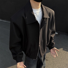 港风秋款男行政夹克衫短款拉链外套JK0097P72，男装夹克，星座1013-1